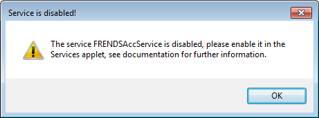 Service disabled