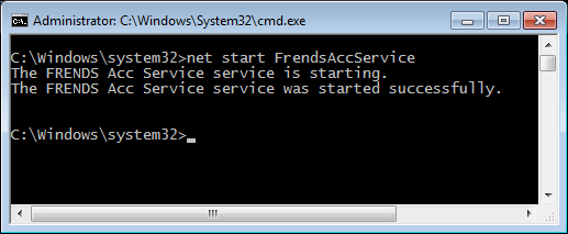 Start service from command line