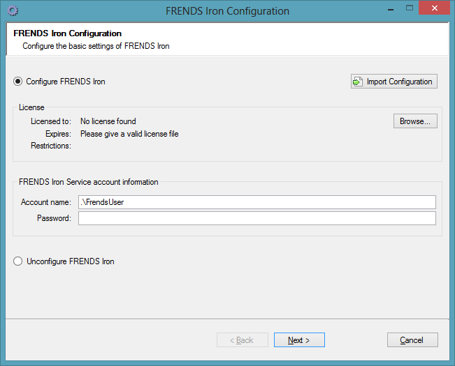 Configuration tool